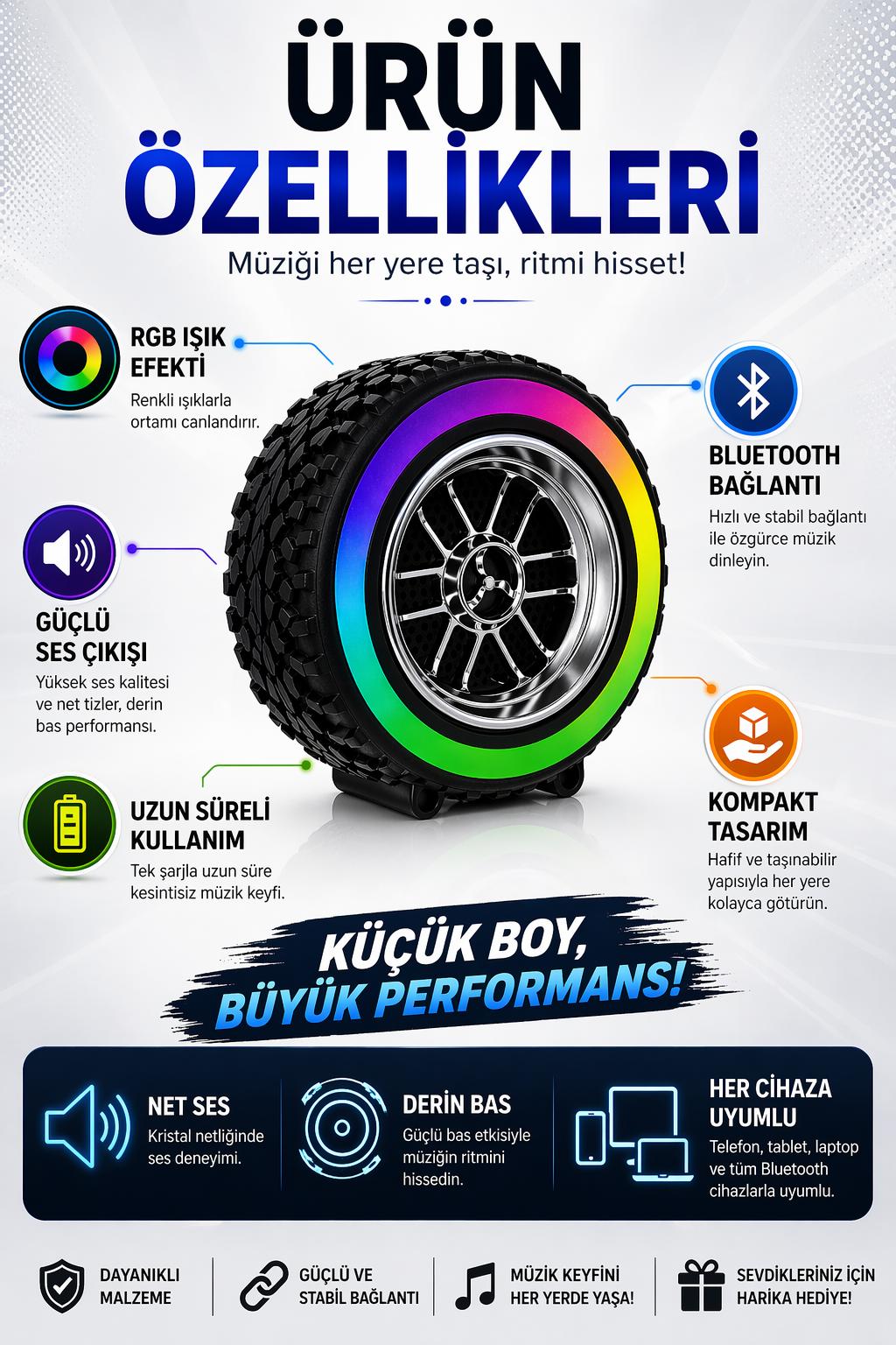 X-502 Bluetooth Hoparlör RGB Işıklı Mini Taşınabilir Kablosuz Speaker Güçlü Bas